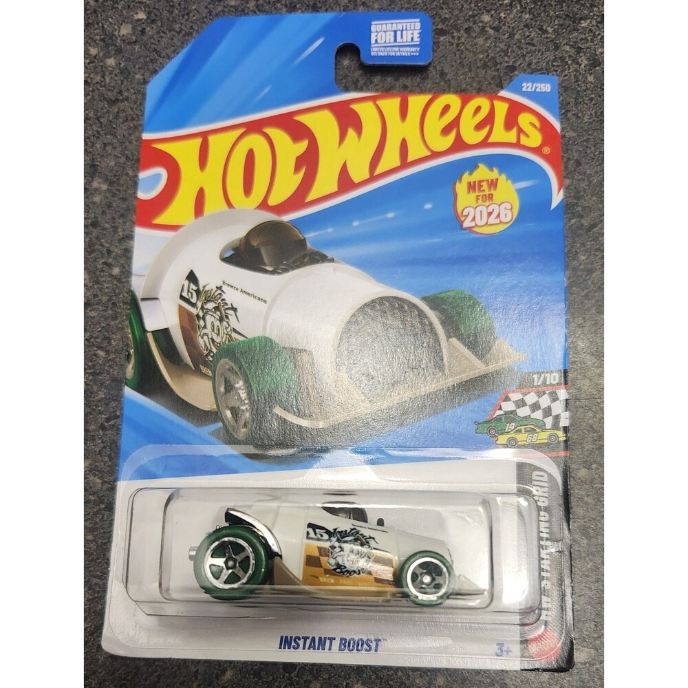 Hot Wheels Instant Boost HW Starting Grid 1/10 2026 1:64 Diecast White